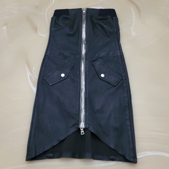 RtA Kenzie Bomber Night Life Lambskin Leather Dress Size 4 NWT - Picture 3 of 16